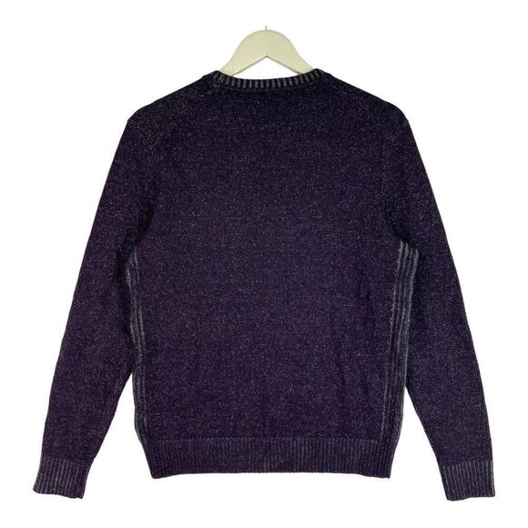 New Dylan Gray Men Purple Grey Crew Neck Sweatshirt Cashmere Classic US S - Picture 4 of 7